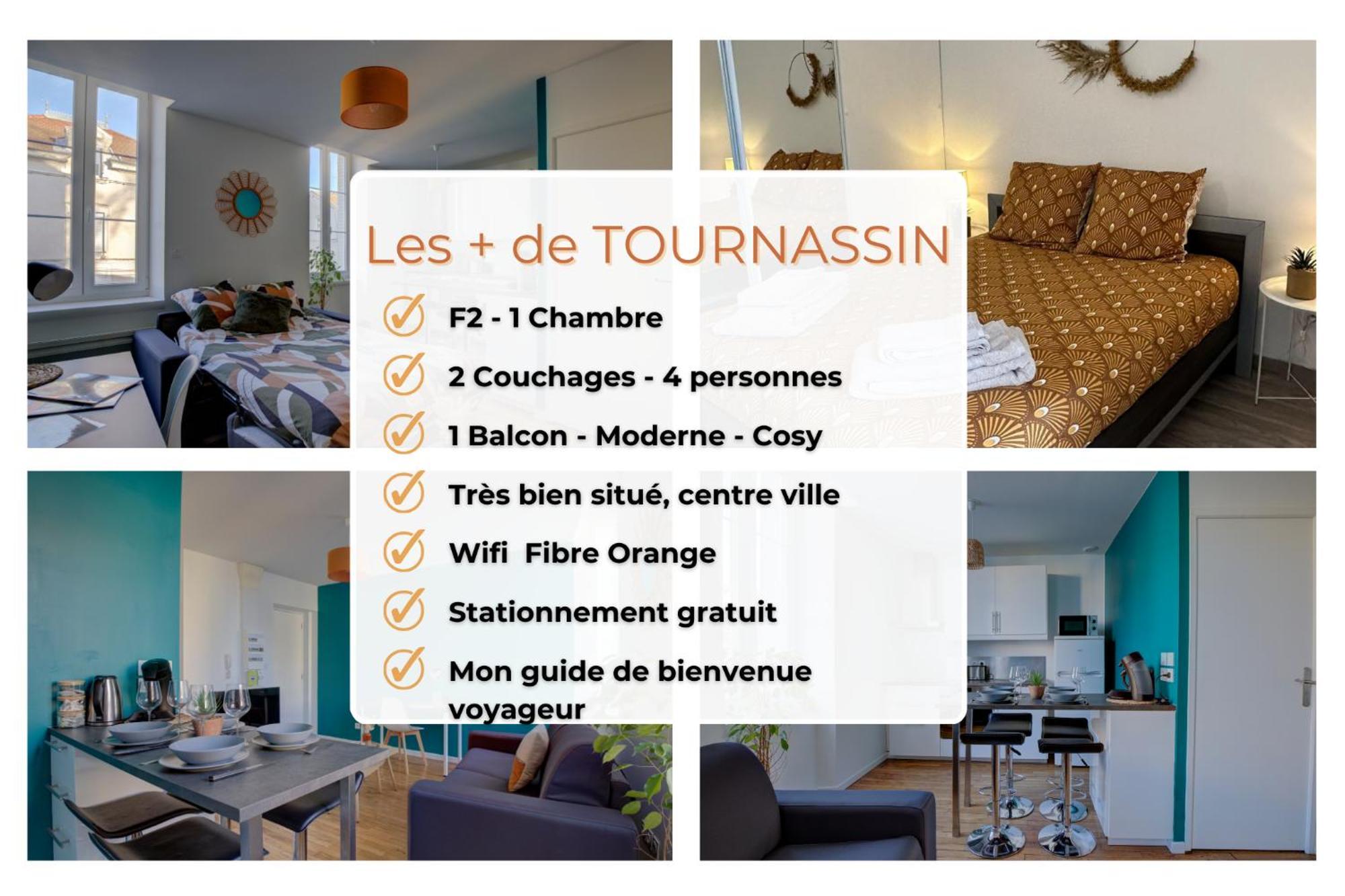Le Tournassin-Balcon-Stationnement Gratuit Apartment บูร์-ก็อง-เบรส ภายนอก รูปภาพ
